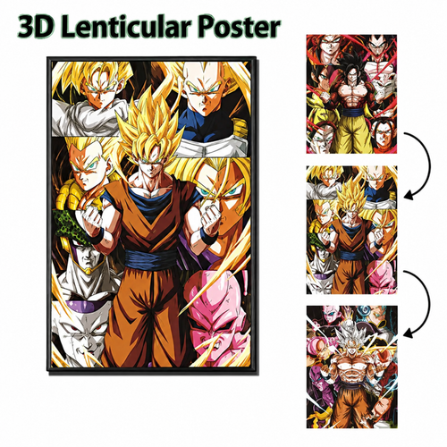Póster lenticular 3D de Dragon Ball
