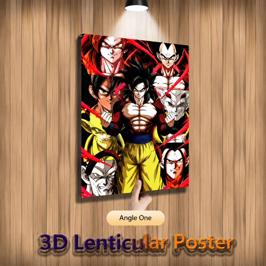 Póster lenticular 3D de Dragon Ball